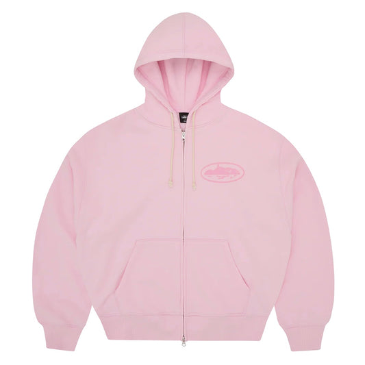 Poleron Corteiz Island Knockout Zip Pink