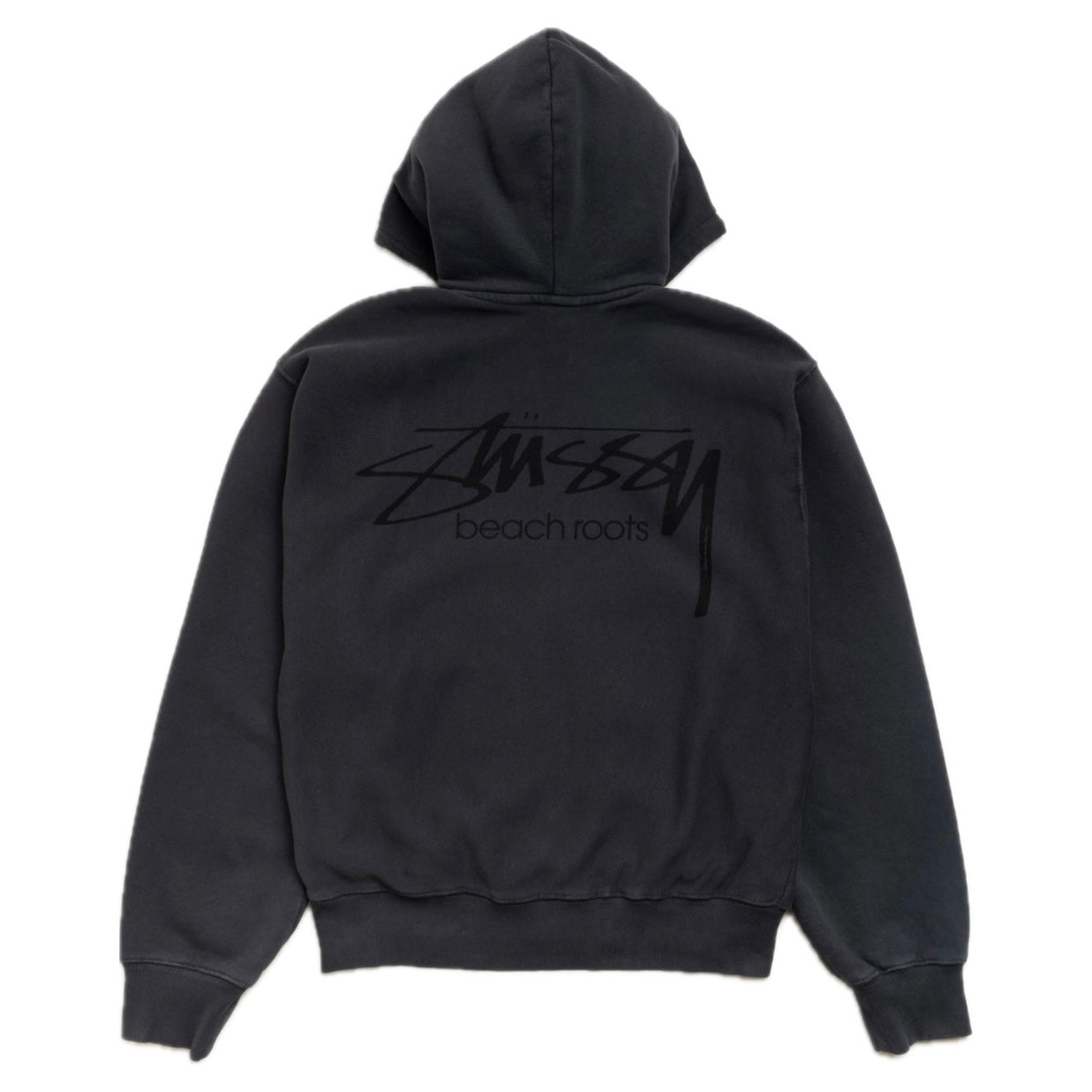 Poleron Stussy Beach Roots Zip Faded Black