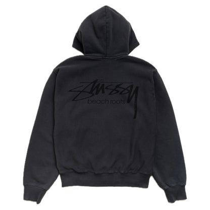 Poleron Stussy Beach Roots Zip Faded Black