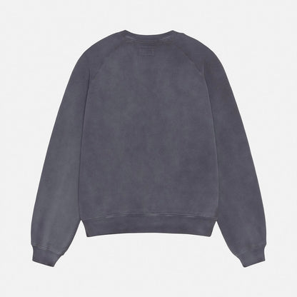 Poleron Stussy Overlock Varsity Raglan Crew Washed Black