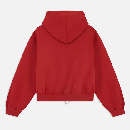 Poleron Scuffers Logo Red Zipped Hoodie