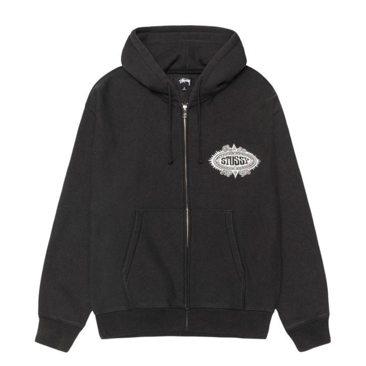 Poleron Stussy Mantra Zip Black