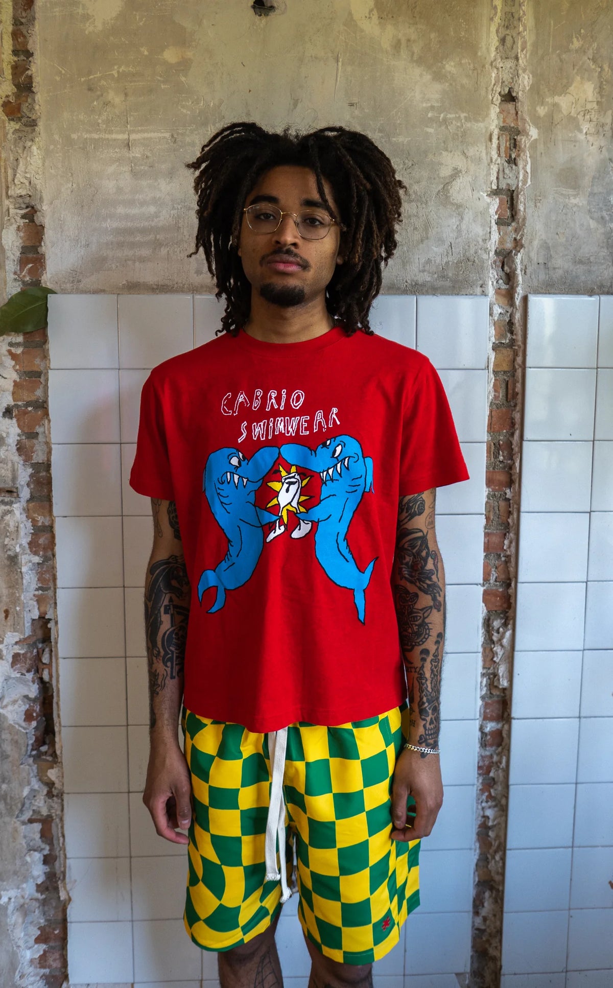Polera Cabrio Sharks Red