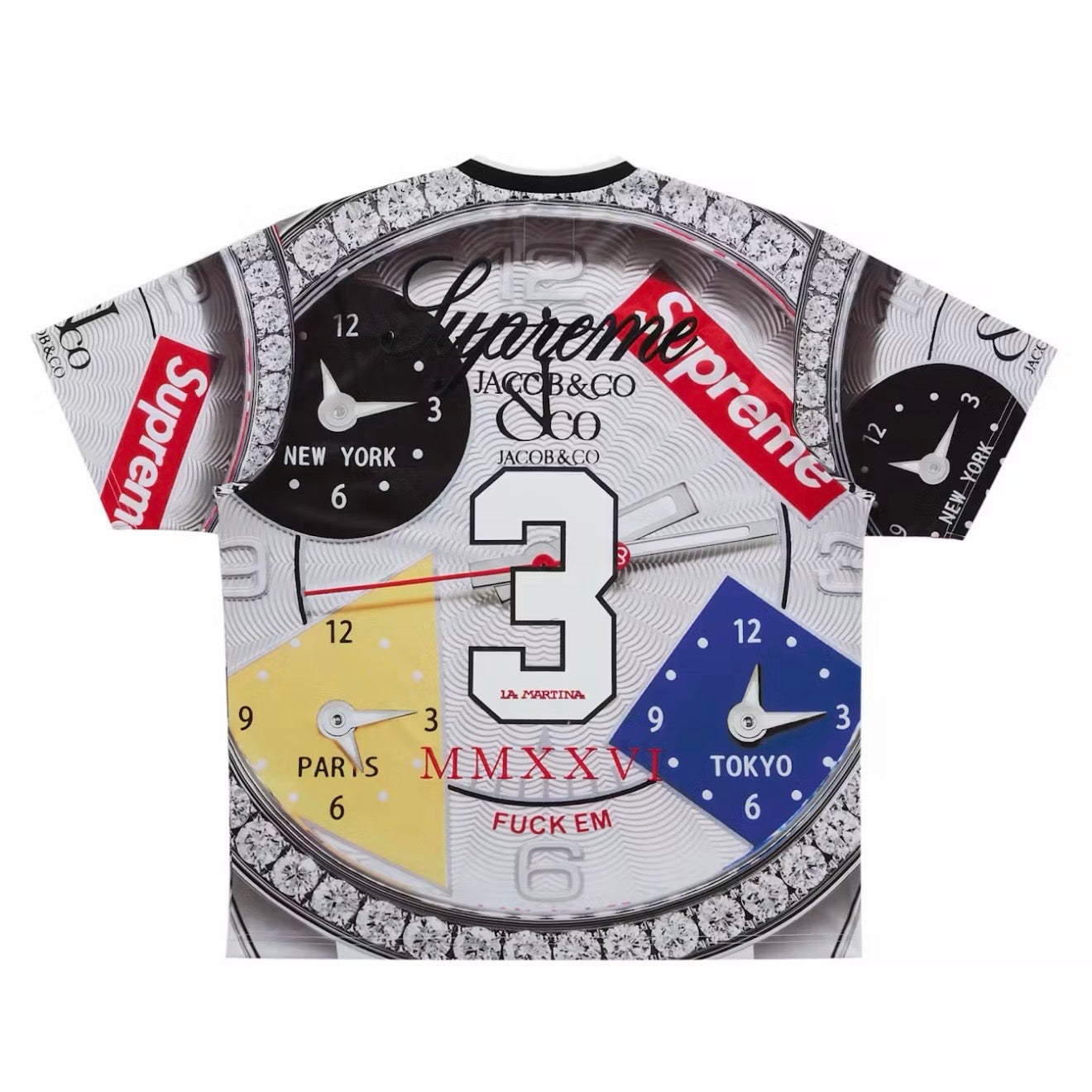 Polera Supreme x La Martina x Jacob & Co. Soccer Jersey White