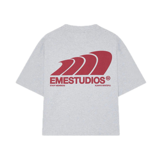 Polera Eme Studios Bridge Heather Grey Tee