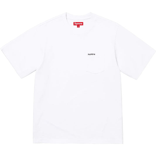 Polera Supreme S/S Pocket Tee White FW25