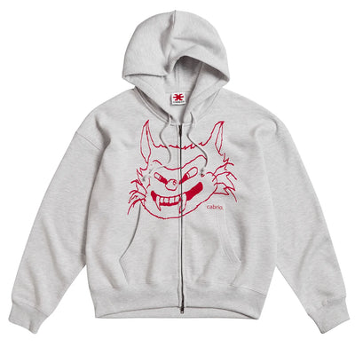 Poleron Cabrio Da Cat Zip Grey Melange