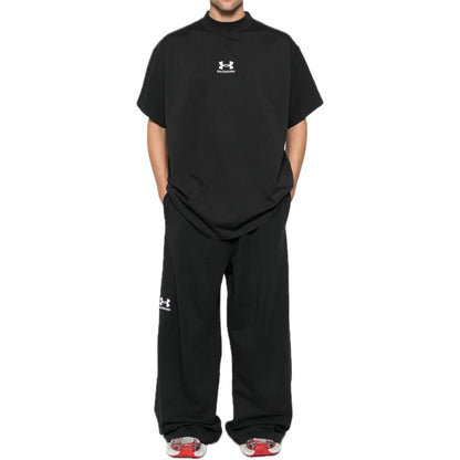 Polera Balenciaga x Under Armour Oversized Fit Black/White Tee