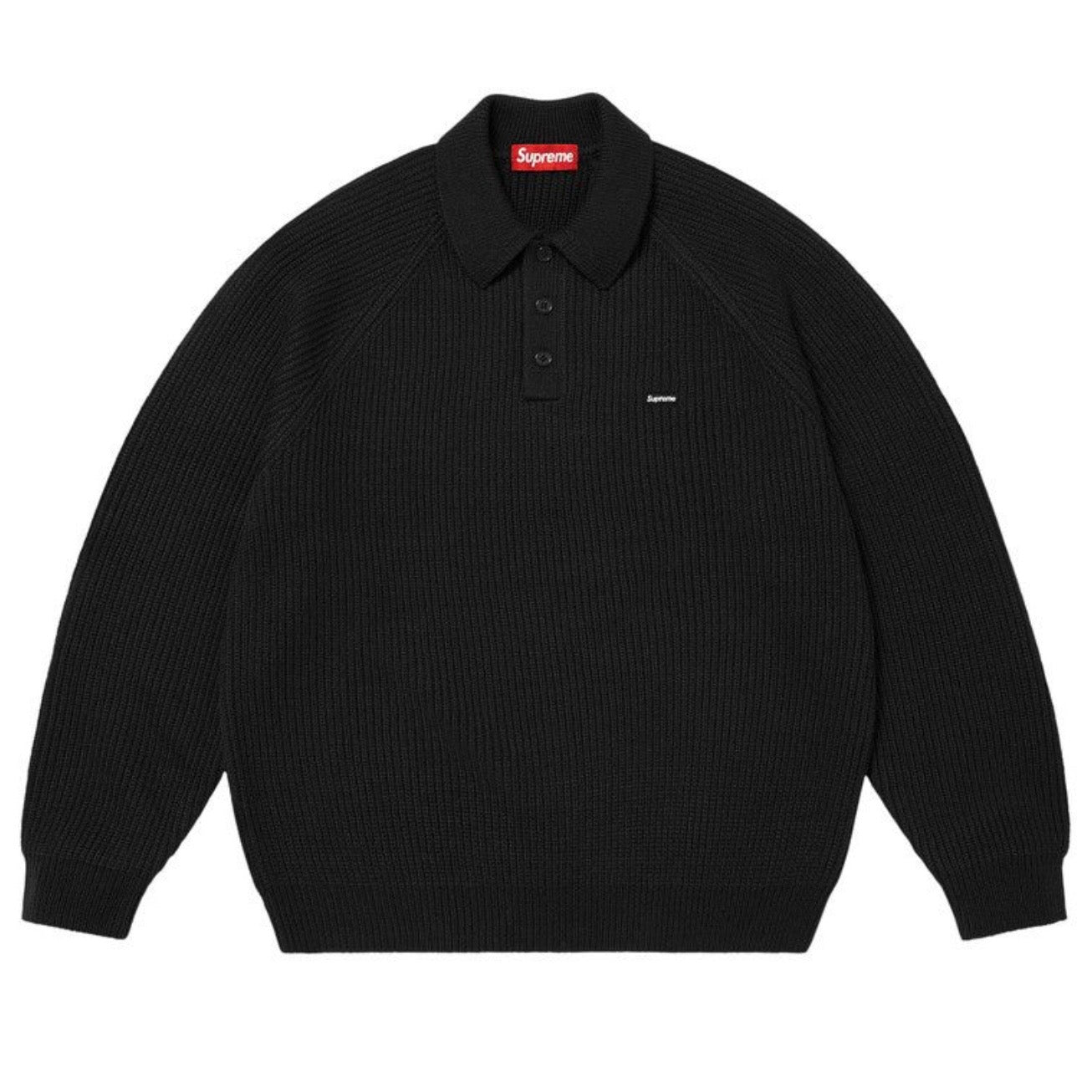 Sweater Supreme Small Box Logo Polo Black
