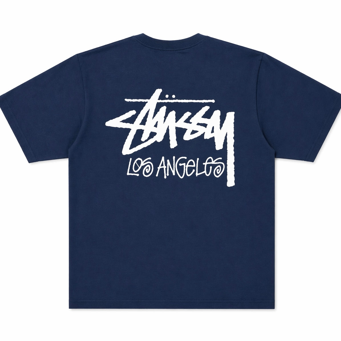 Polera Stussy Los Angeles Dyed Tee Navy