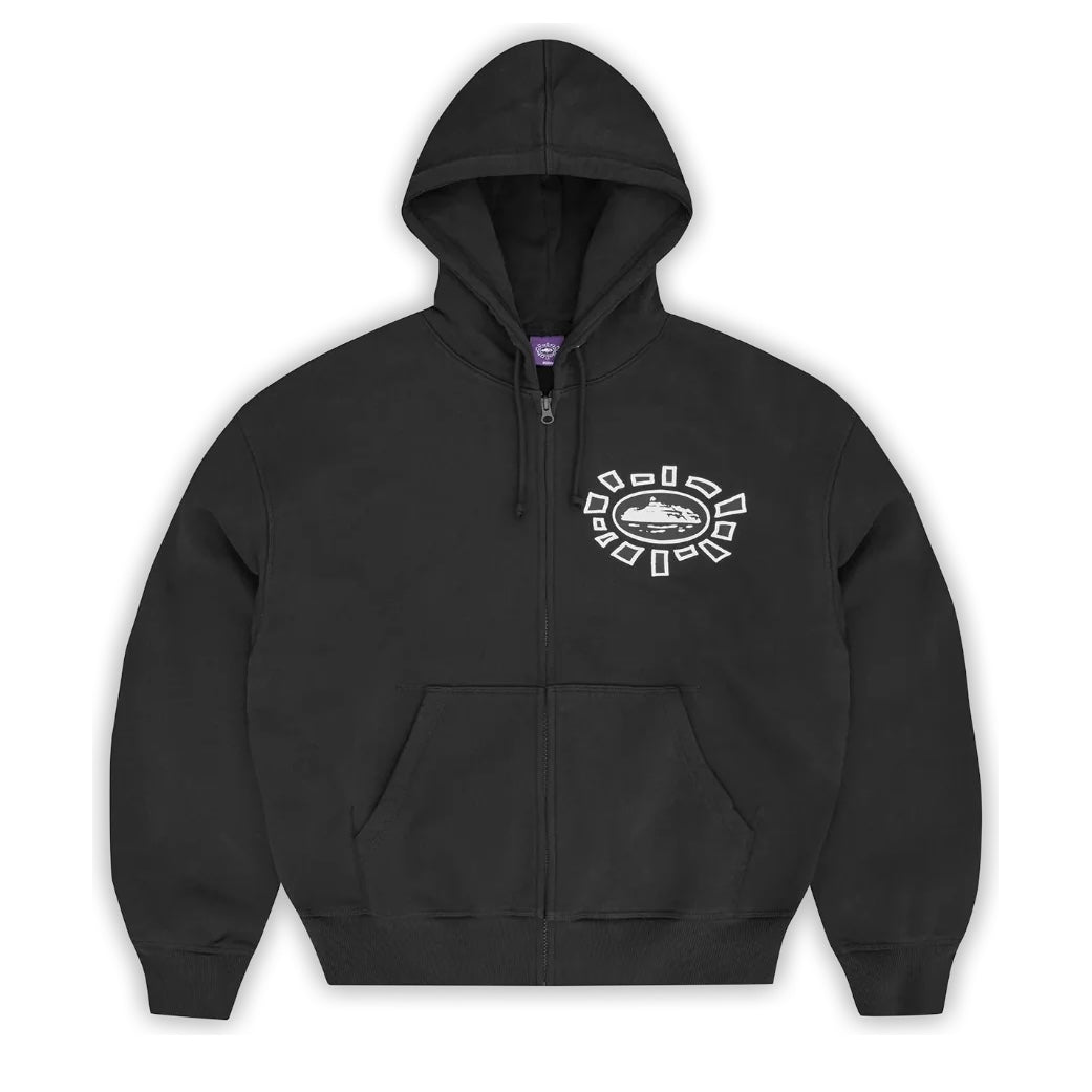 Poleron Corteiz x Always Do What You Should Do Sun Zip Black
