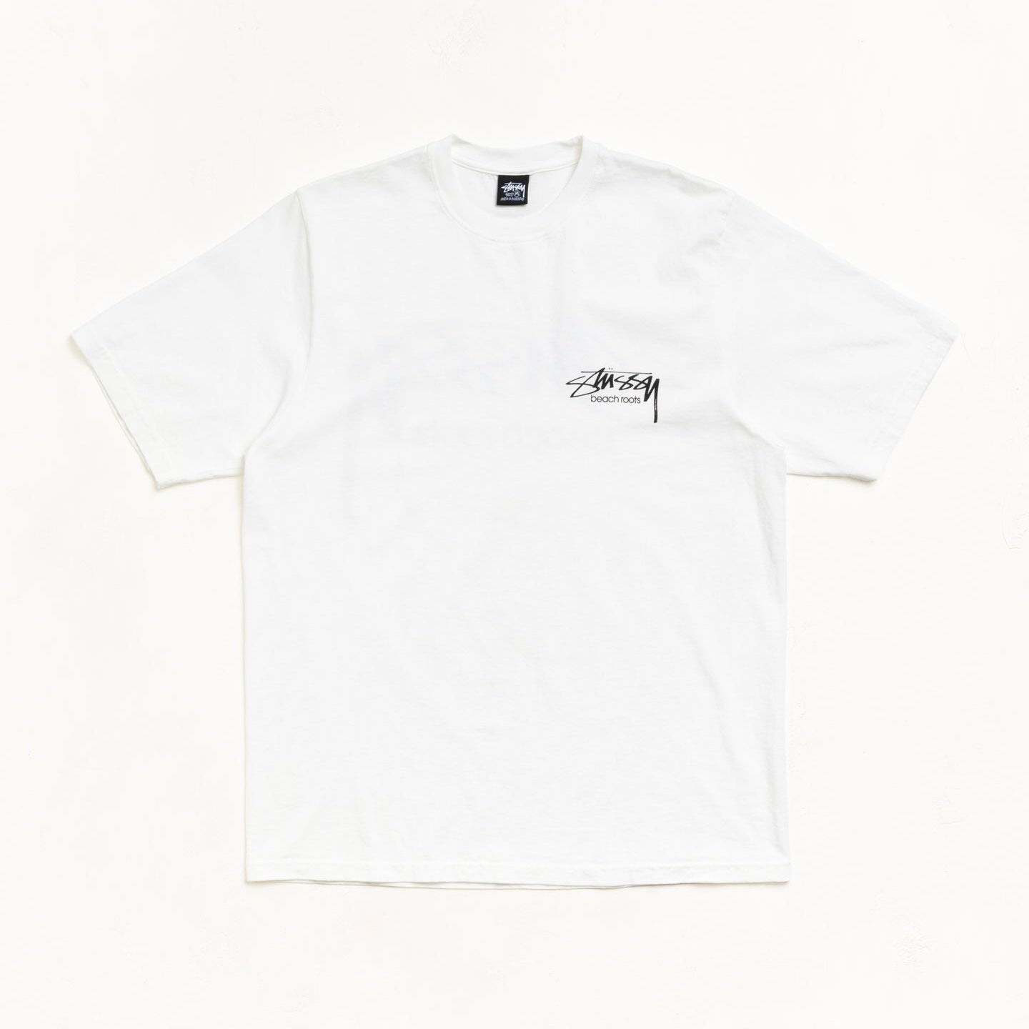 Polera Stussy Beach Roots Pigment Dyed Natural