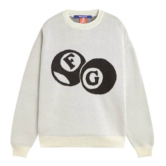 Sweater Fake Gods Billiard Knitted White