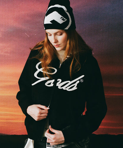 Sweater Fake Gods Knitted Gods Zipper Black