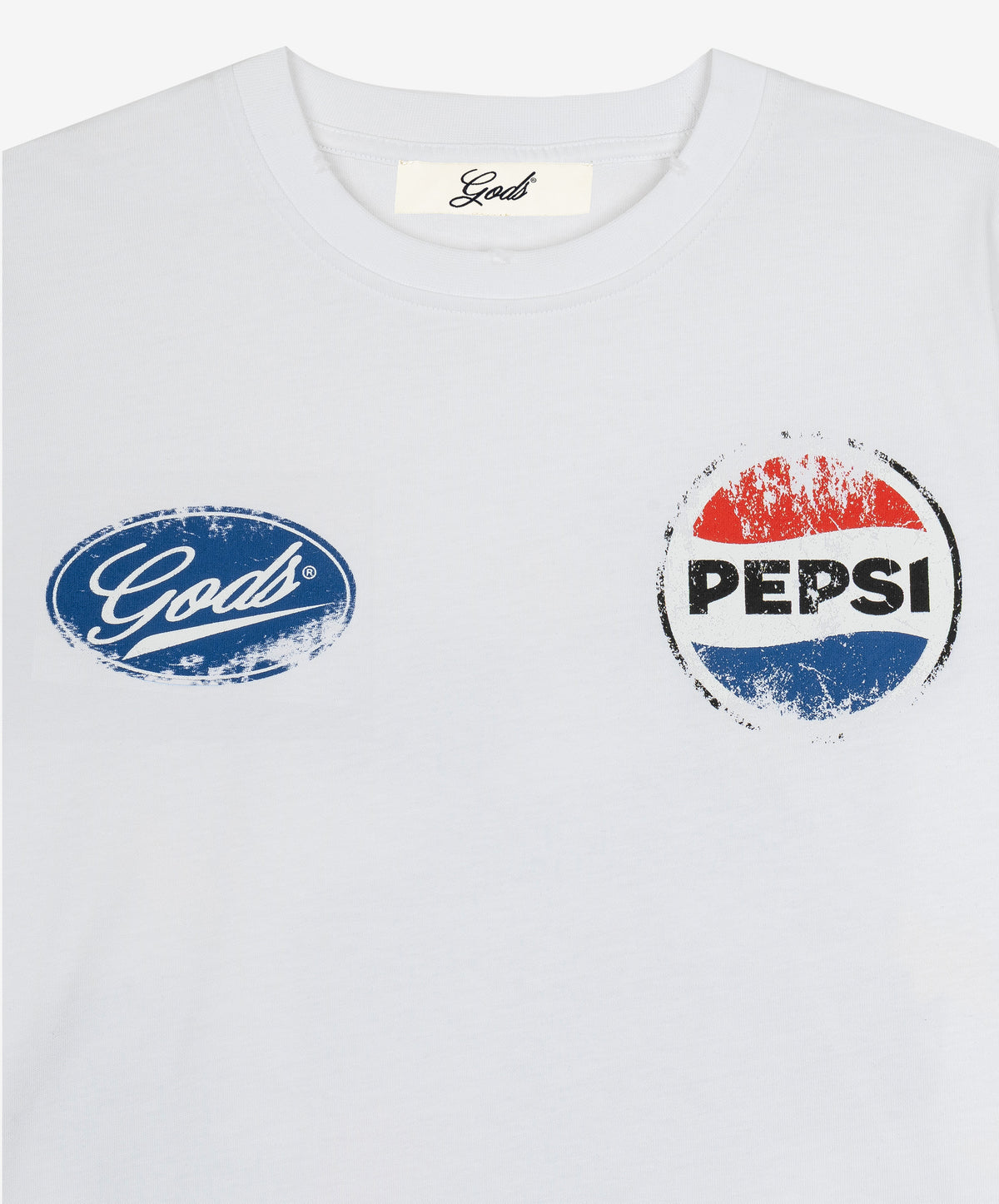 Polera Fake Gods Racer Boxy Tee White