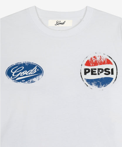 Polera Fake Gods Racer Boxy Tee White