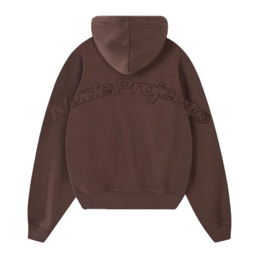 Poleron Nude Marble Hoodie Brown