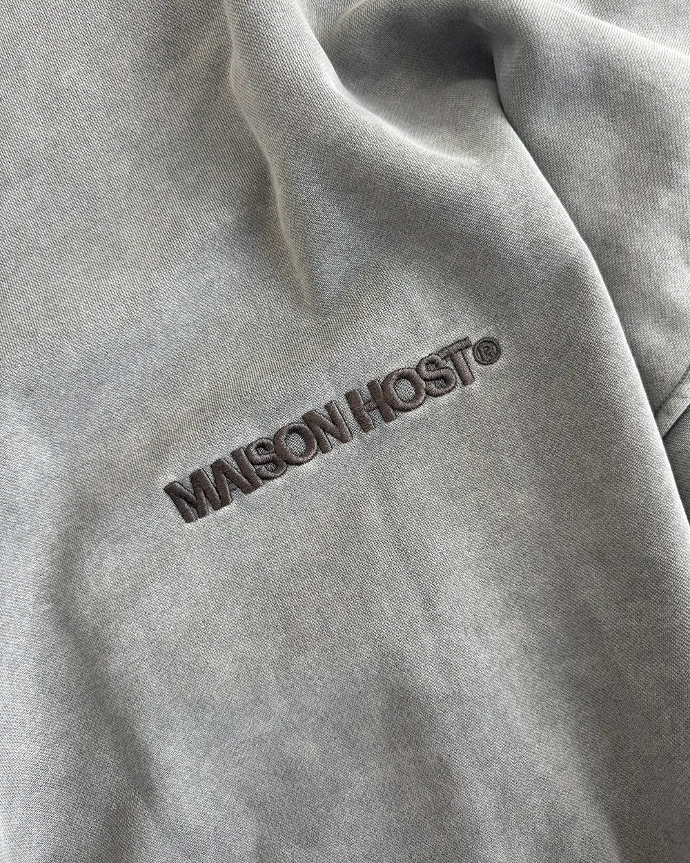 Poleron Maison Host Erode Wave Zipped Grey