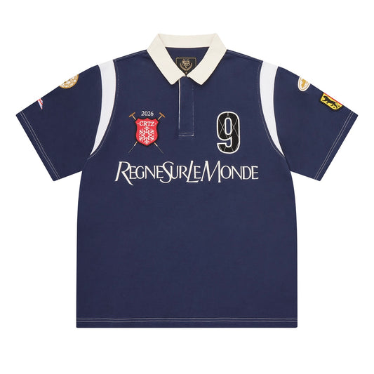 Polera Corteiz Alpine Polo Shirt RSLM Navy