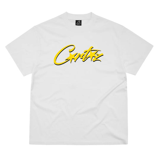 Polera Corteiz OG Allstarz 2025 White/Yellow