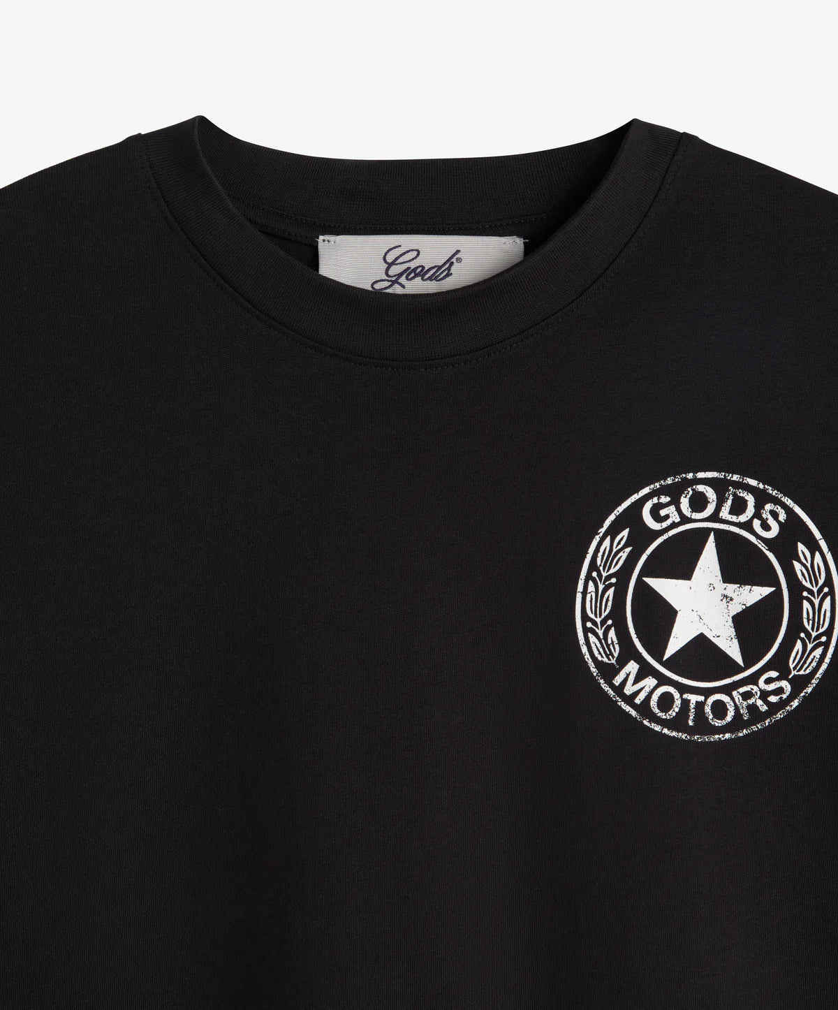 Polera Gods Brand Motor Boxy Tee Black