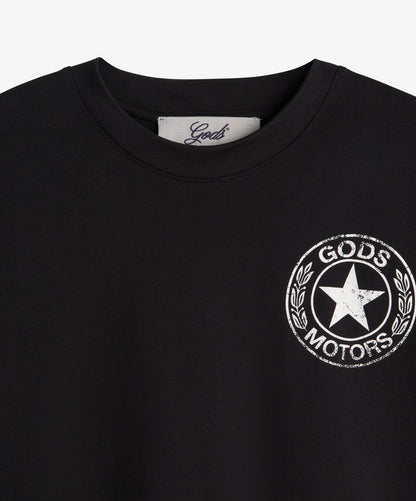 Polera Fake Gods Motor Boxy Tee Black
