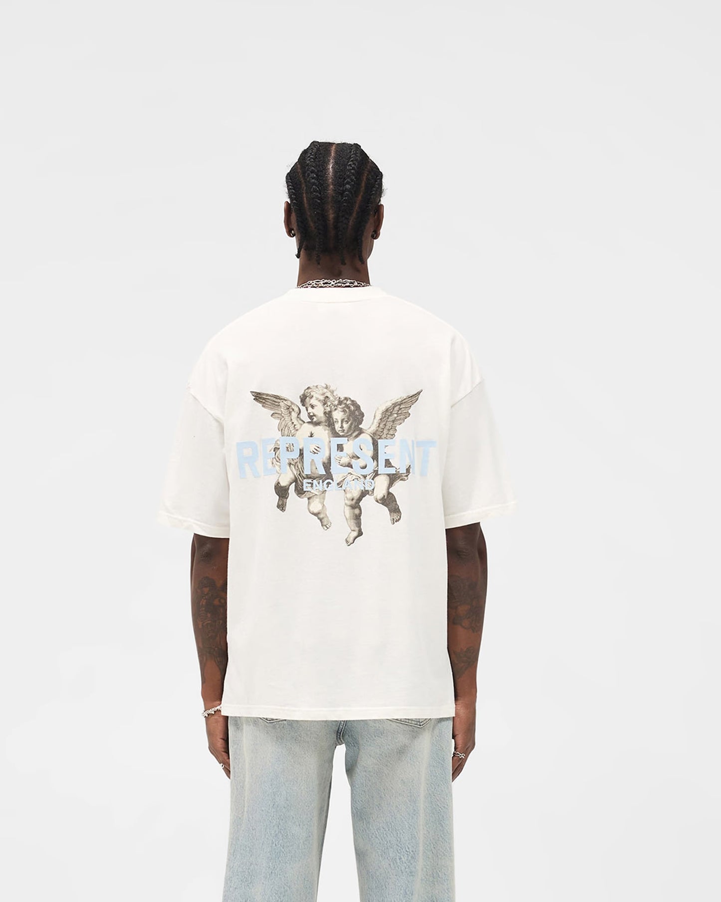 Polera Represent Legacy Cherubs Flat White