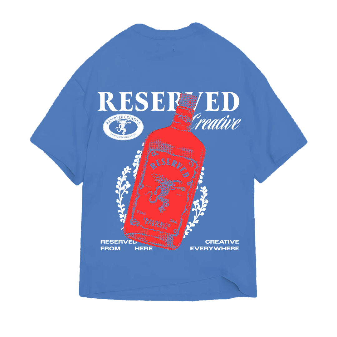 Polera Reserved Fireball Heavy Regular Azul