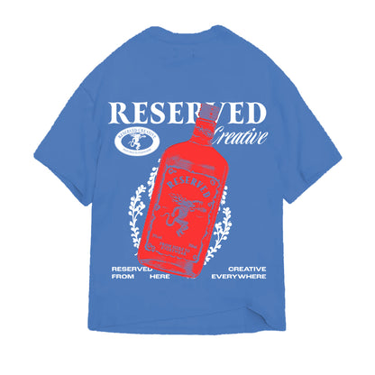 Polera Reserved Fireball Heavy Regular Azul