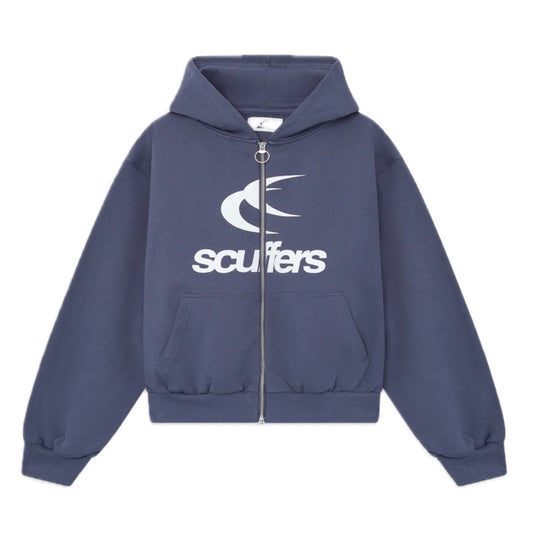 Poleron Scuffers Logo Navy Zipped Hoodie