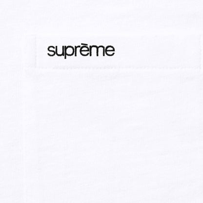 Polera Supreme S/S Pocket Tee White FW25