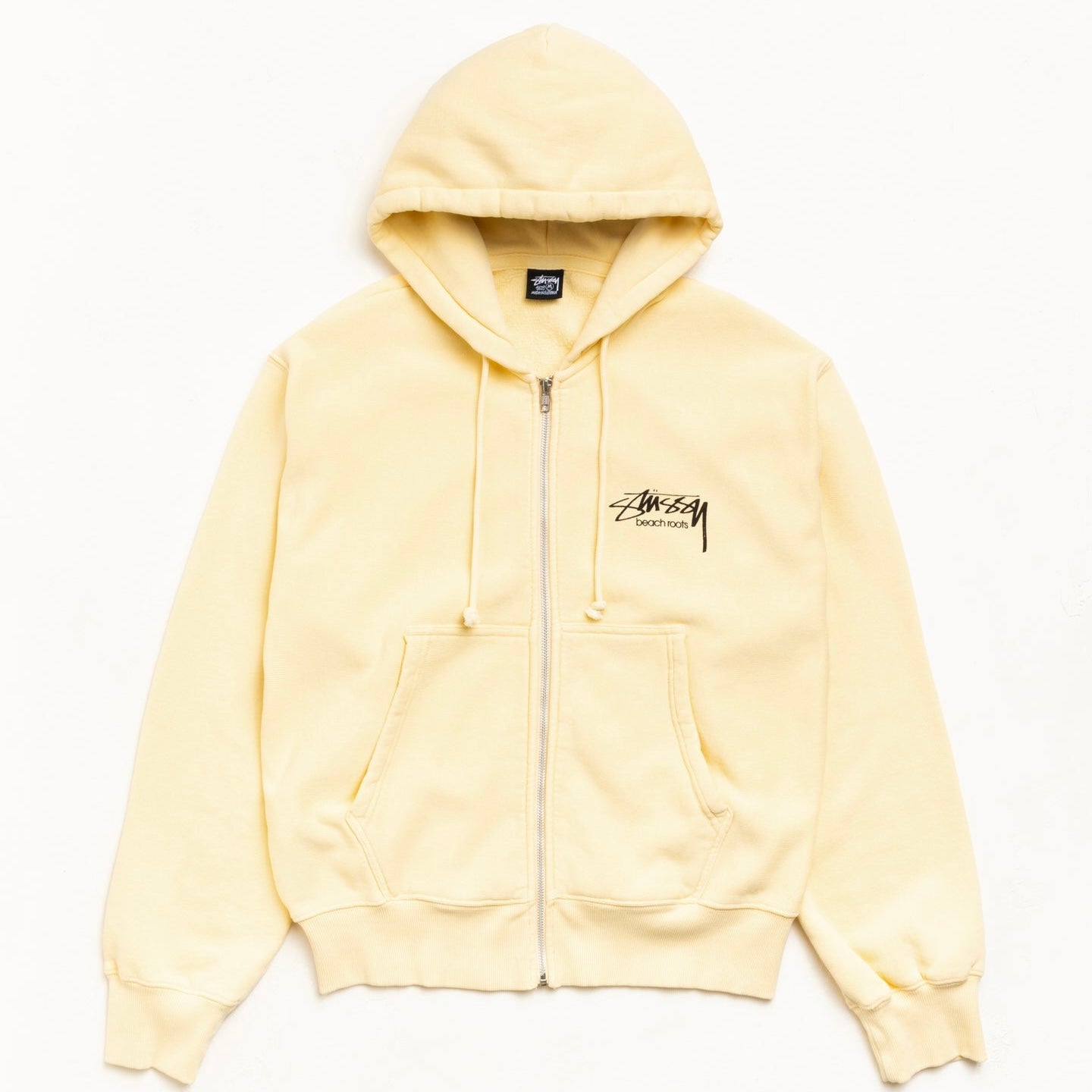 Poleron Stussy Beach Roots Zip Gold Yellow