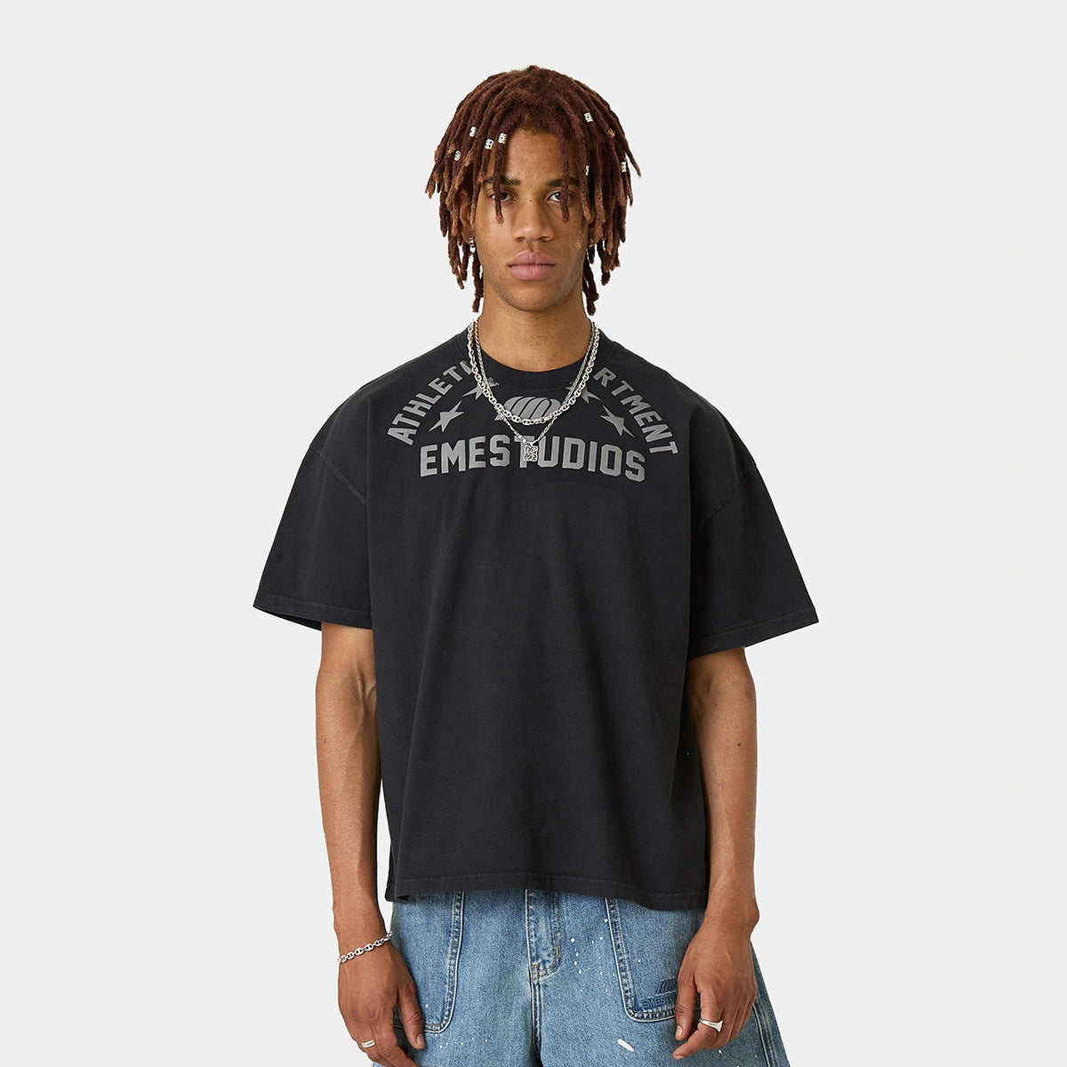 Polera Eme Studios Lobby Shadow Oversized