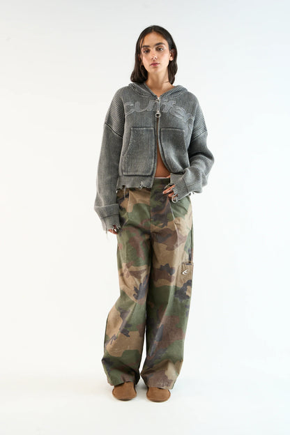 Sweater Scuffers New Light Dark Buzz Knit Zipper