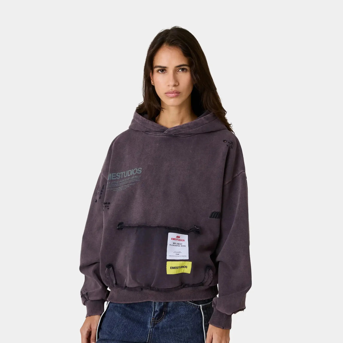 Poleron Eme Studios Stanford Navy Oversized