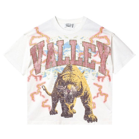 Polera Vale Forever Valley Eye Of The Tiger Bling Tee White
