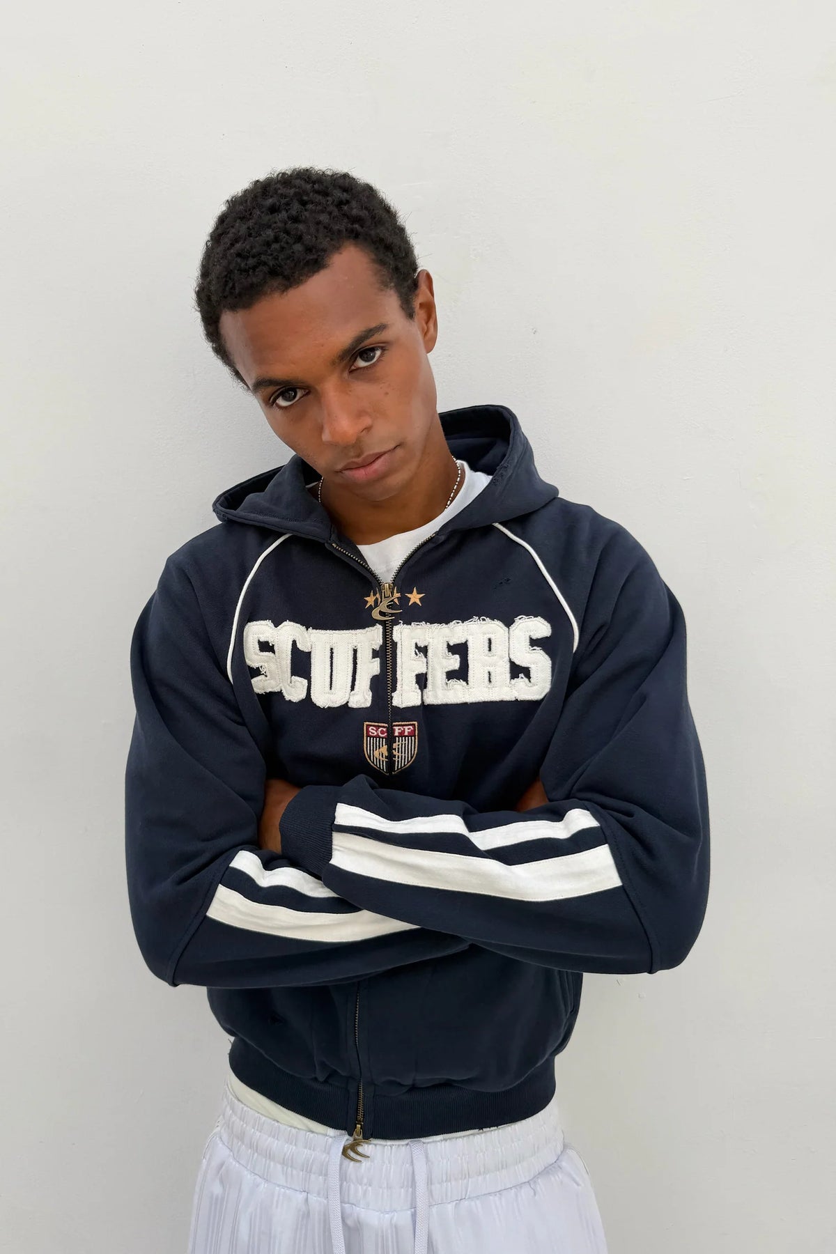 Poleron Scuffers Bentley Navy Zipper