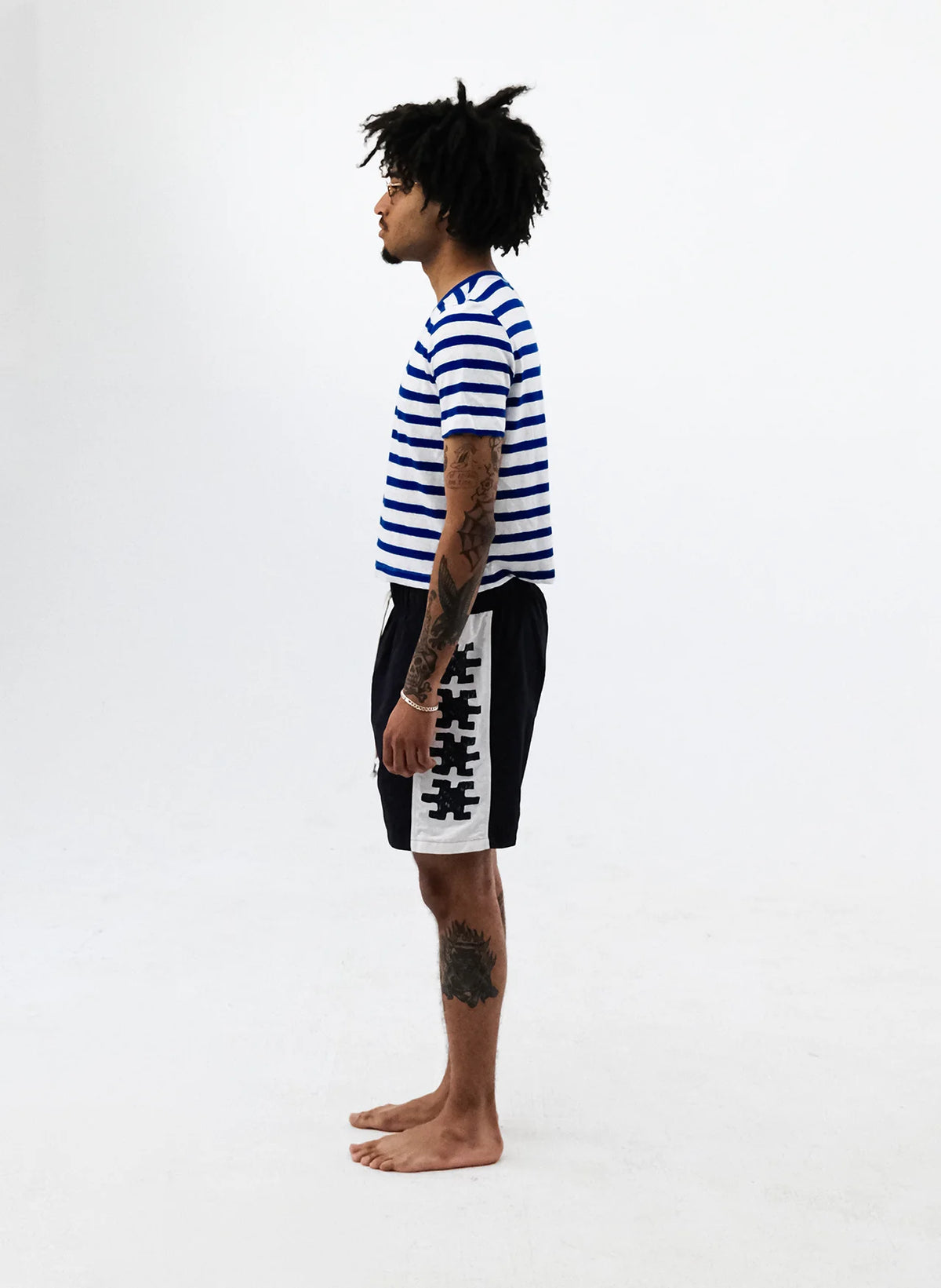 Short Cabrio Contrast Band Navy