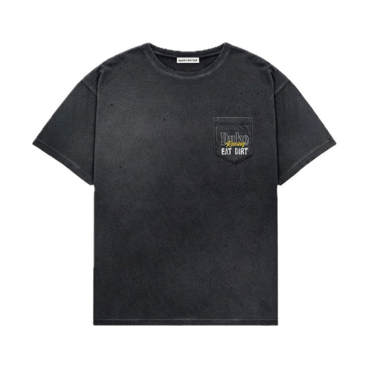 Polera Duke + Dexter DR4 Eat Dirt Washed Black Pocket