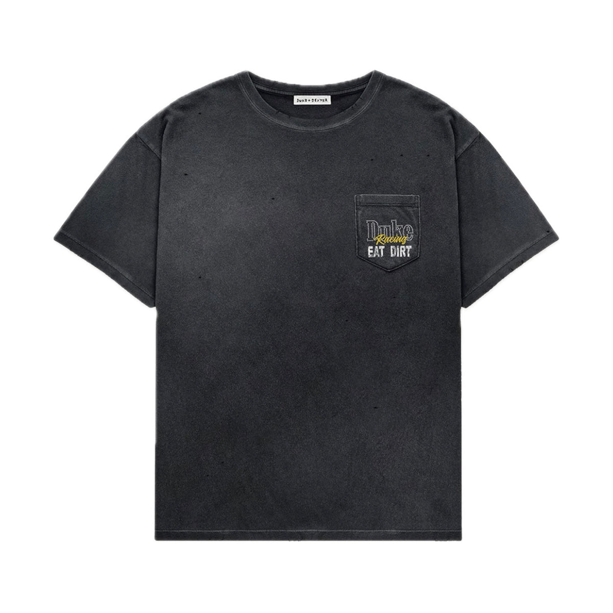 Polera Duke + Dexter DR4 Eat Dirt Washed Black Pocket