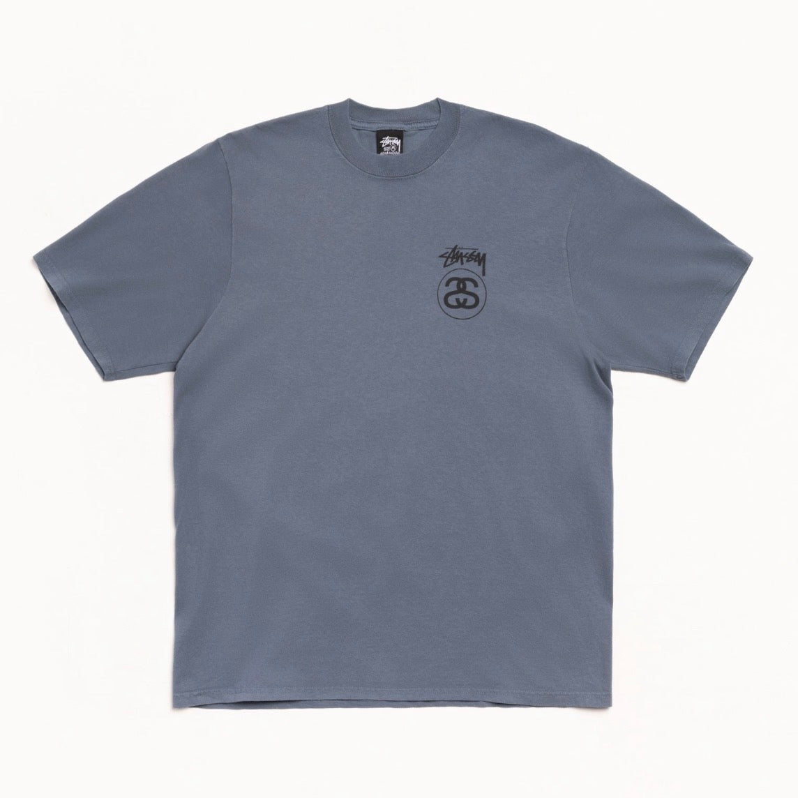 Polera Stussy Stock Link Pigment Dyed Navy