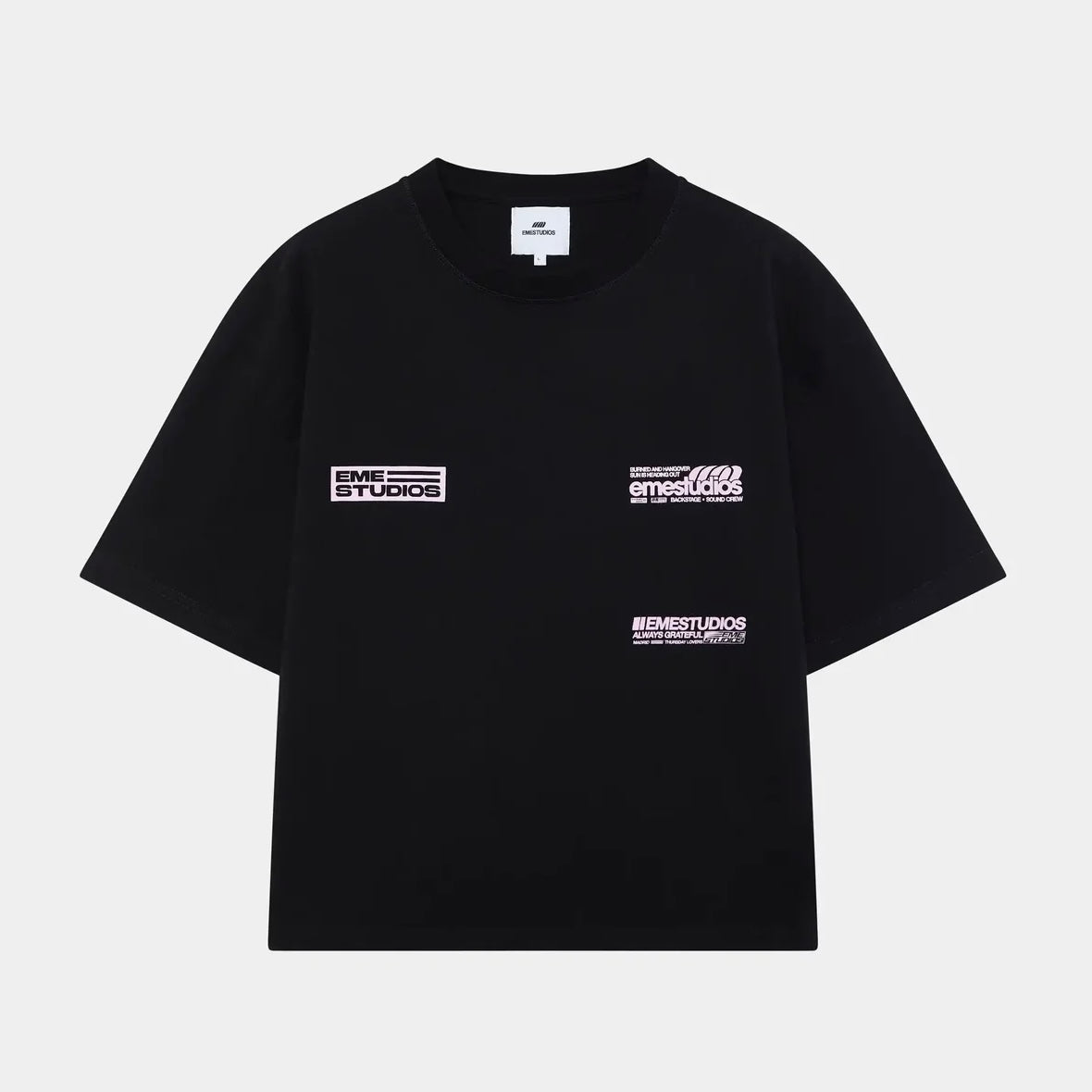 Polera Eme Studios Guiete Black Oversized