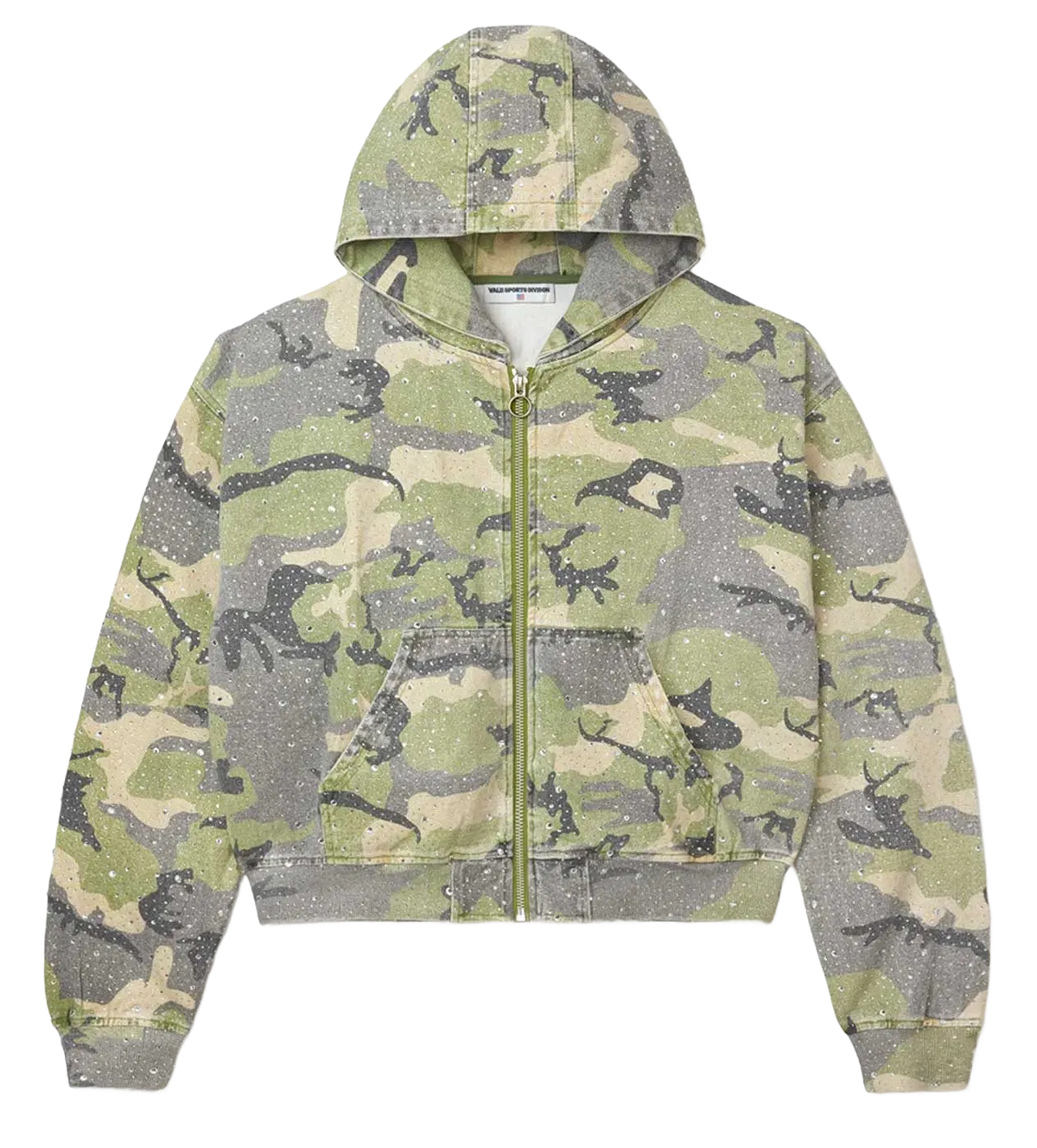 Poleron Vale Forever Valley Dreams Crystal Camo Work Jacket Green