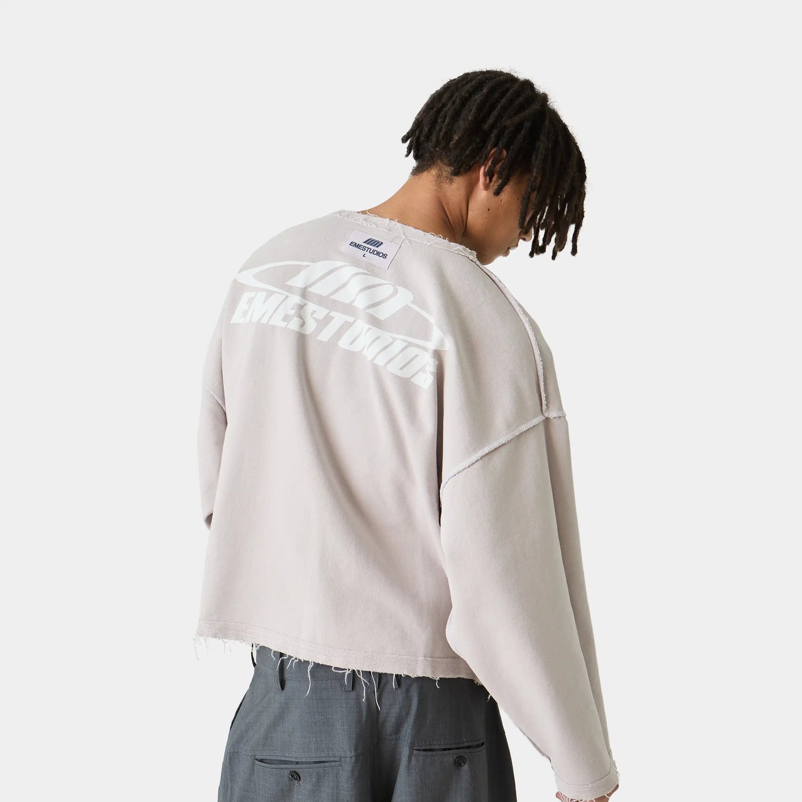Poleron Eme Studios Suit Off Sand Crewneck