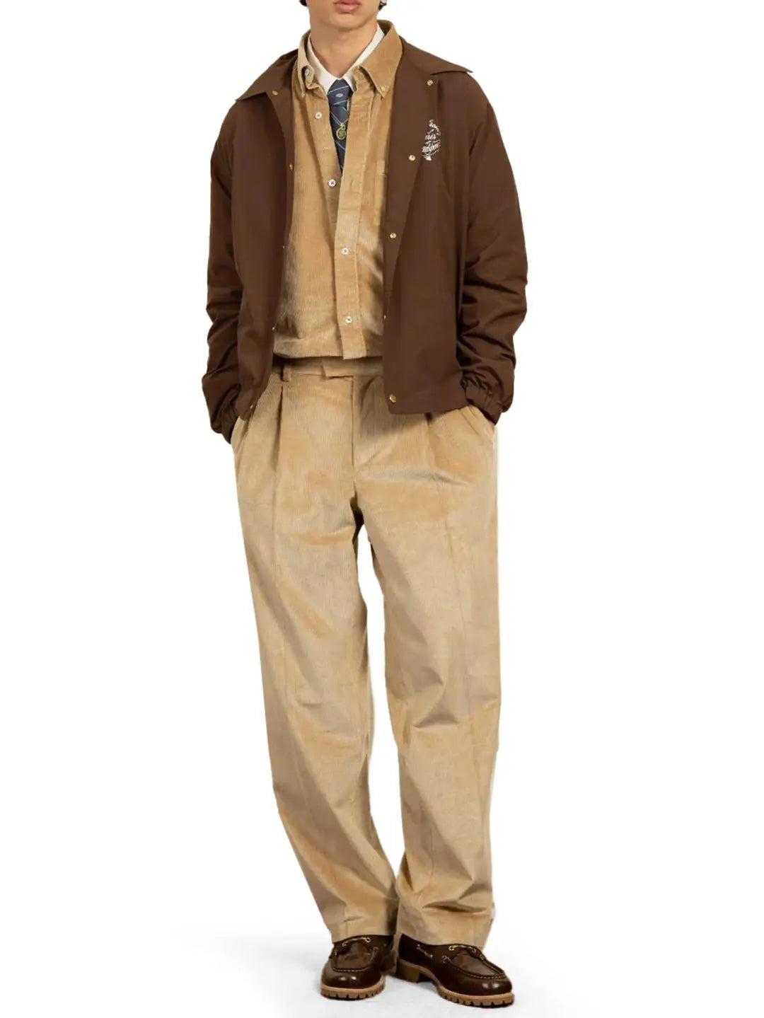 Chaqueta Drole de Monsieur “NFPM” La Veste Slogan Vignes Brown