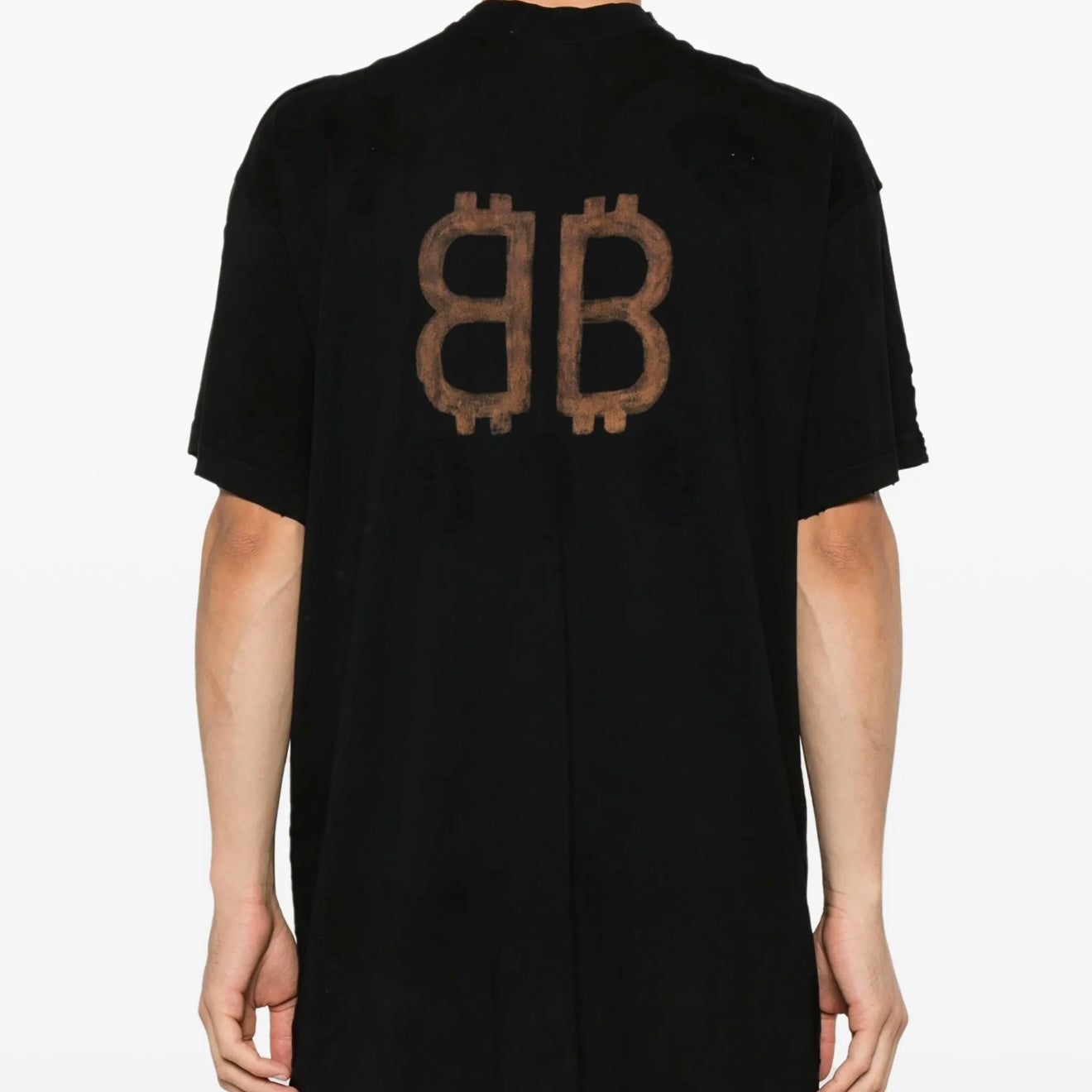 Polera Balenciaga Paris Moon Black Oversized