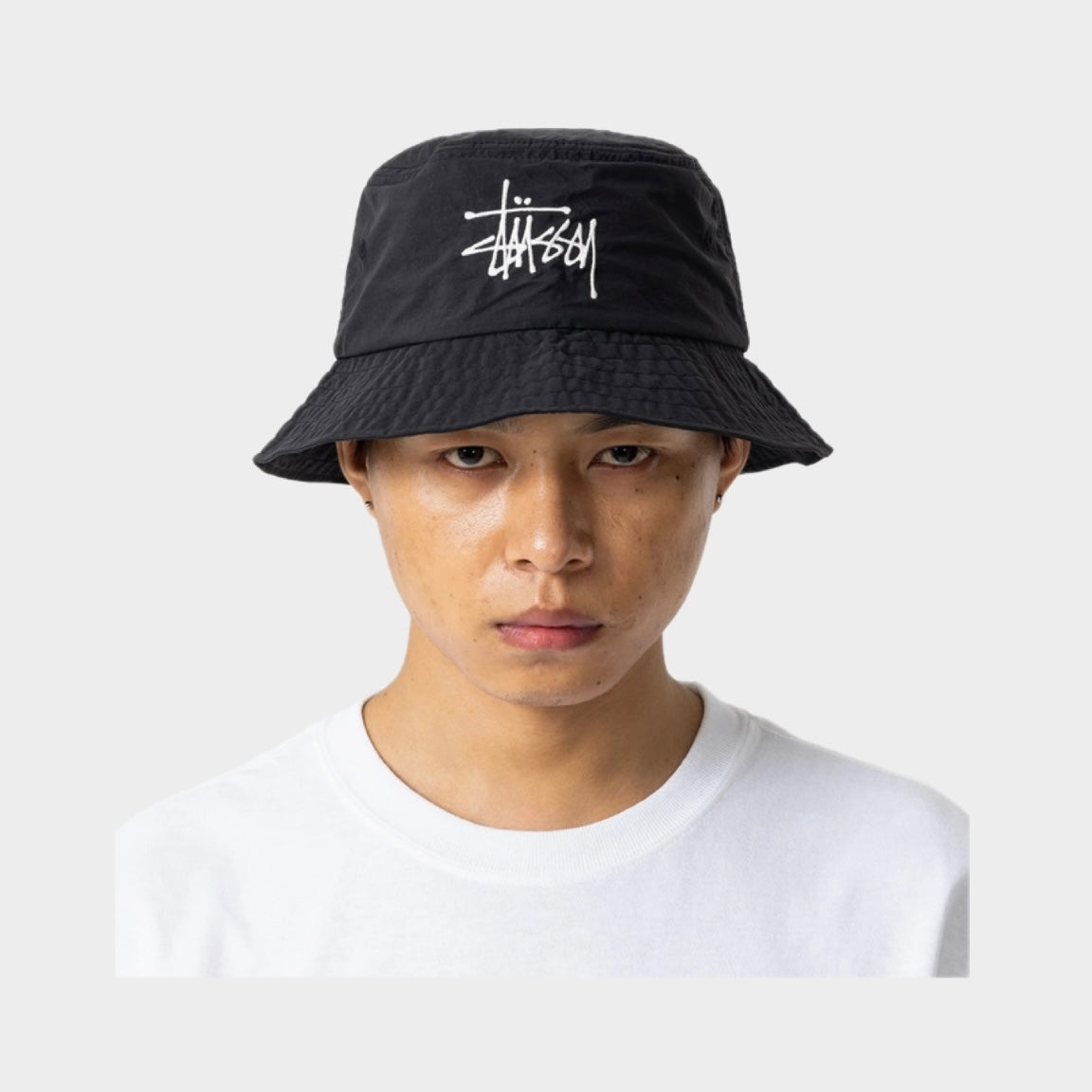 Gorro Stussy Peached Nylon Basic Bucket Black