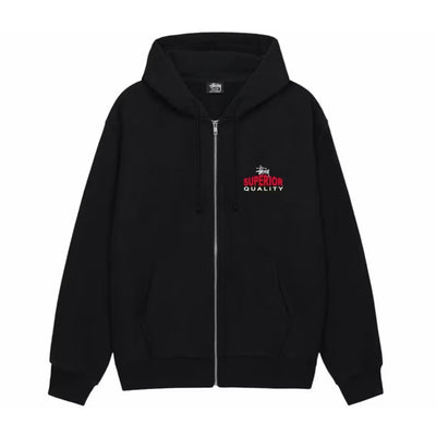 Poleron Stussy Superior Quality Zip Black SS25