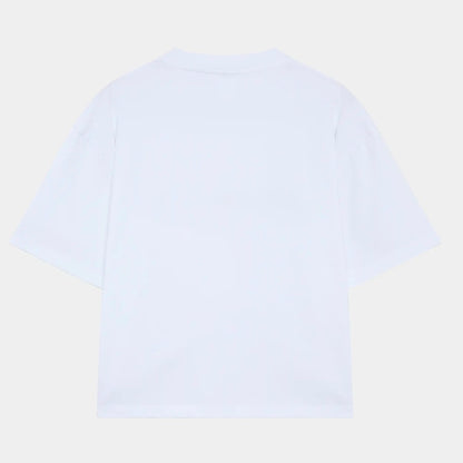 Polera Eme Studios Stickers White Tee Oversized