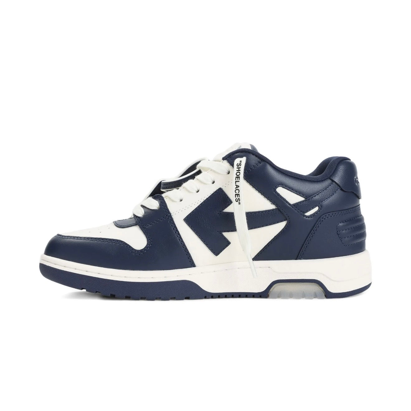 Off-White Out Of Office Calf Leather Petrol Blue/Cream